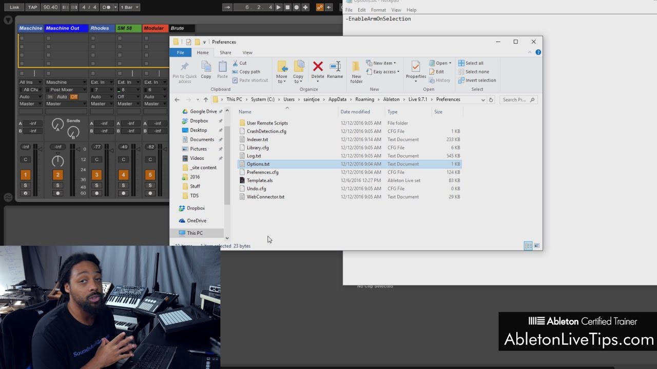 Ableton Live Tips Enable Record Mode Automatically On Track Selection