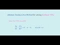 Adomian Decomposition Method to solve Nonlinear PDEs || Example