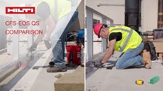 COMPARISON Hilti Edge of Slab QuickSeal vs. standard method