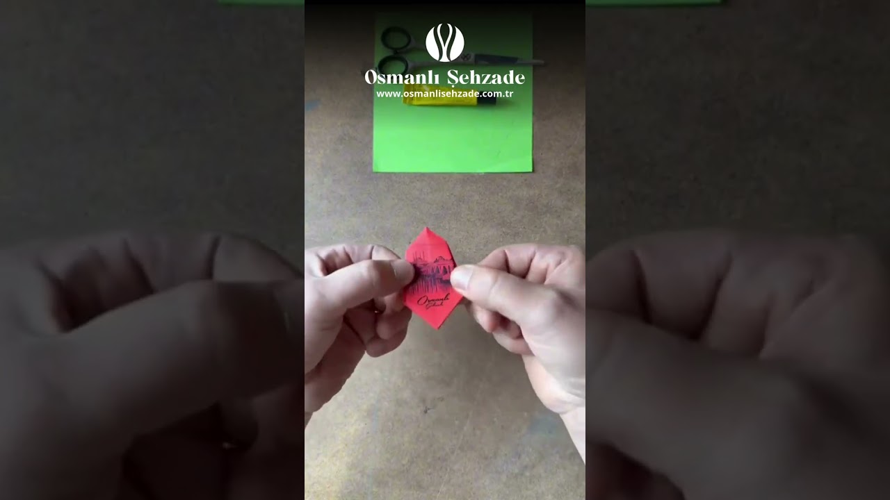 Osmanlı Şehzade - Origami Lale Yapılışı
