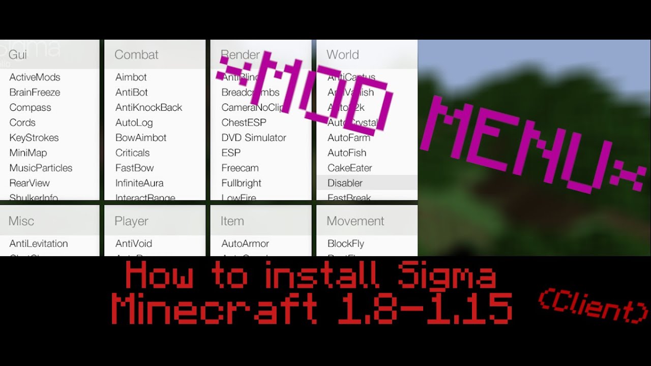 Fake sigma. Сигма майнкрафт. Minecraft Hack client. Sigma client.