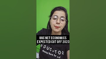 Ugc Net Economics Expected Cut Off 2023 #shorts
