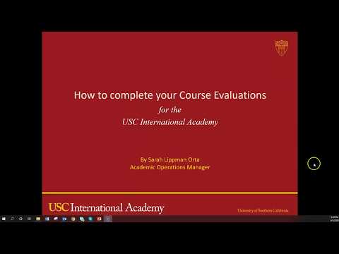Course Evaluation Instructions