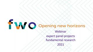 FWO panel member training project panels