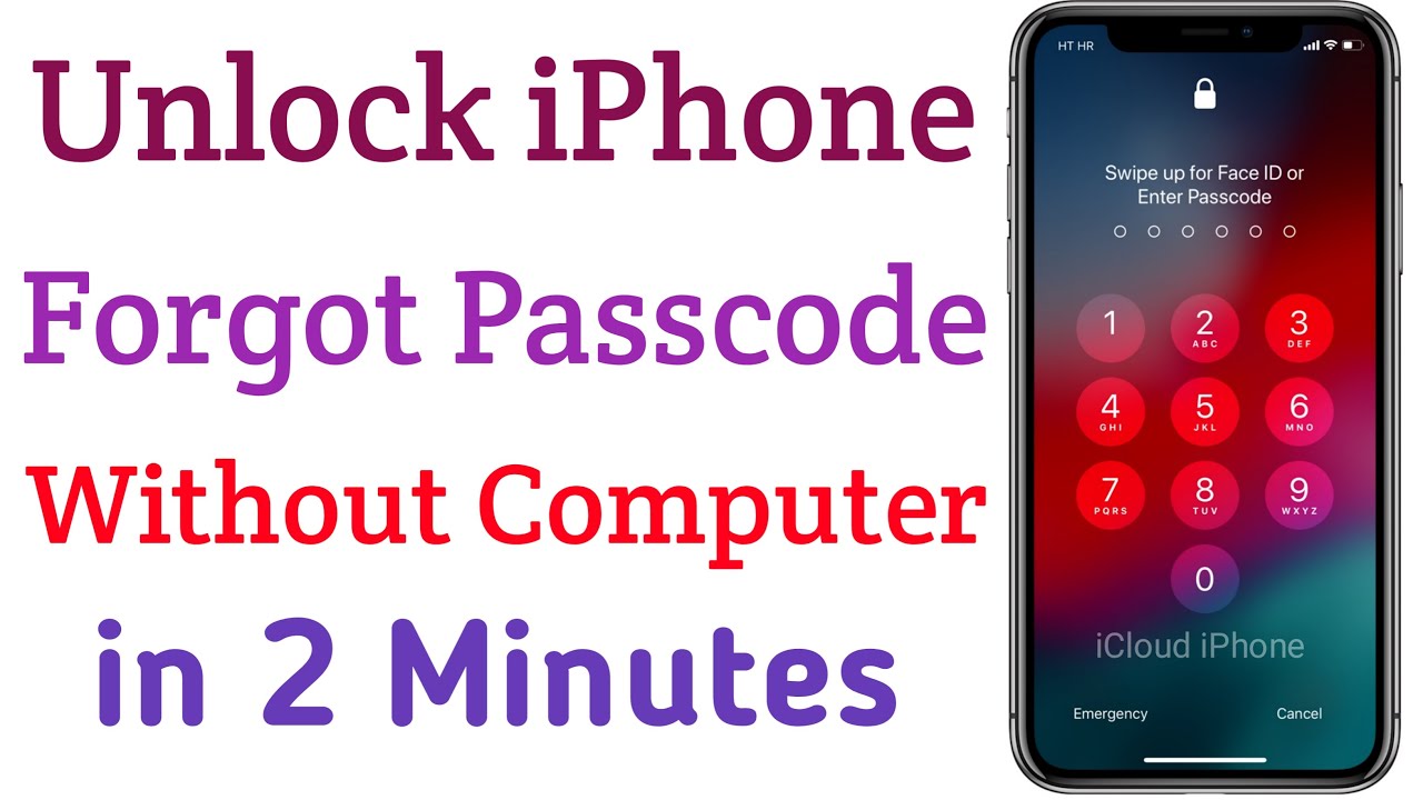 how to unlock iphone 11 passcode without computer?