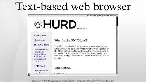 Text-based web browser