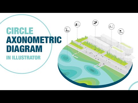 Circle Axonometric Diagram in Illustrator