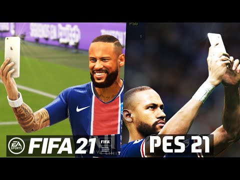 FIFA 21 vs PES 2021 - Celebrations Comparison