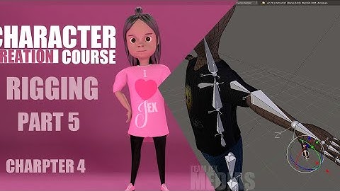 Character creation in Blender Rigging part 5 (chapter 4)