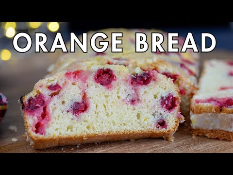How to make Cranberry Bread with a tangy Orange Glaze