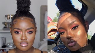 EASY RED/ORANGE  GLOWY SPRING MAKEUP TUTORIAL | SHANNY STEPHENS