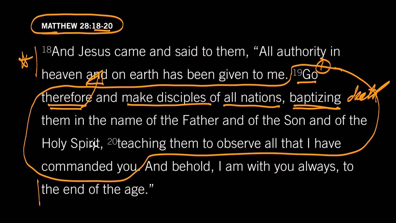 I Am With You Always Matthew 28 18 20 YouTube