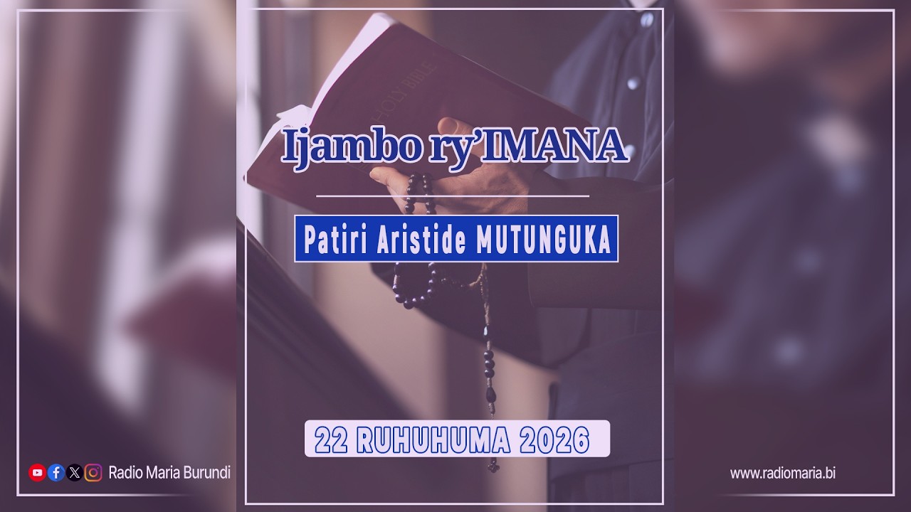 IJAMBO RY'IMANA: KU DOMINIKA YA 1 YO MU KAREMA || Patiri Aristide MUTUNGUKA