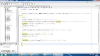 single dimension array in java #24