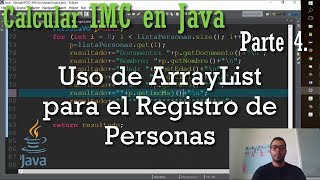 Part 4. Uso de ArrayList para el registro de personas - Ejemplo Calculo IMC