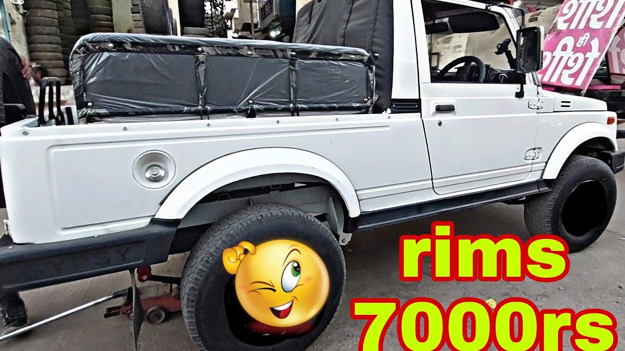 NEW RIMS FOR GYPSY JUST 7000RS trending thar modified YouTube