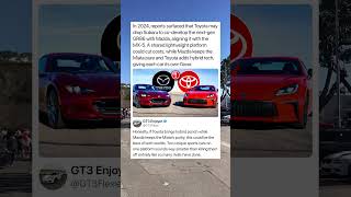 In 2024, reports surfaced that Toyota may drop Subaru to co-develop the next-gen GR86 with Mazda