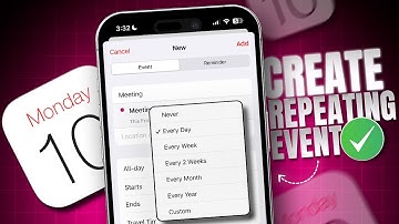 How to Create a Recurring/Repeating Event in the Calendar App on iPhone iOS 18