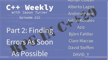C++ Weekly - Ep 212 - An RPG In C++20 - Part 2: Finding Errors As Soon As Possible