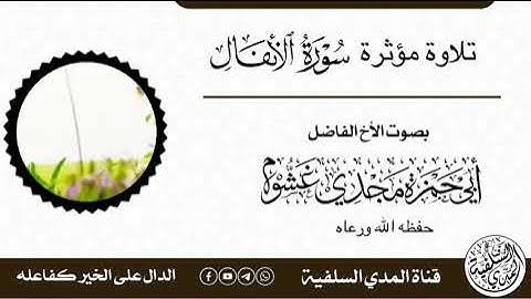 سورة الانفال مجدي غشوم