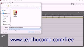 Acrobat Pro DC-Managing a Form Response File - Adobe Acrobat Pro DC Training Tutorial Course