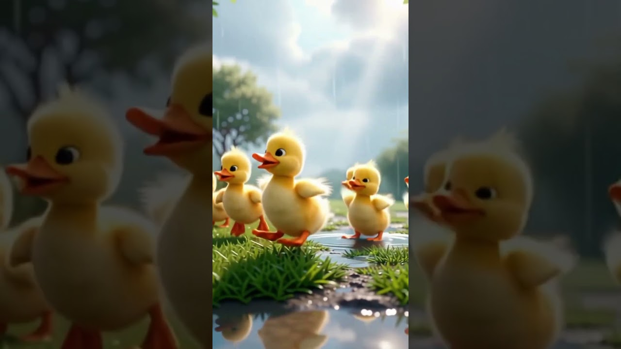 One Brave Duckling Started a Rain Party 🌧️🐥💛 