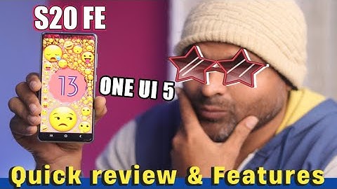 Samsung S20fe One ui 5 Android 13 update quick review & TOP 15 features & ui improvements