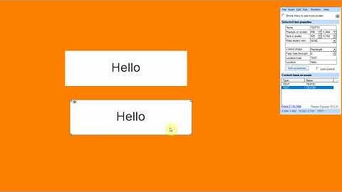 Repeat Signage software - Move resize and delete controls in the designer screen