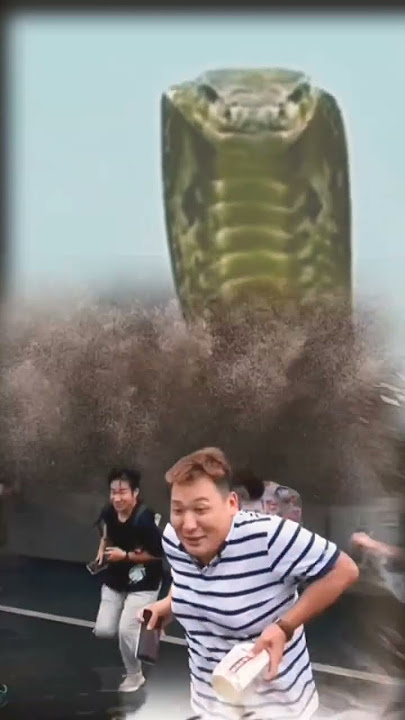 WOOOOOWW ULAR NAGA HIJAU SEDANG MENGAMUK. .😲😲😲😲