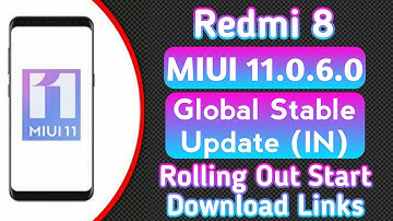 Redmi 8 MIUI 11.0.6.0 Global Stable Update (IN) Rolling Out Start • Download Links