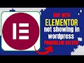 Edit with Elementor not showing in WordPress solved | edit with elementor not working #elementor