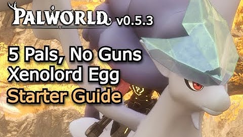 Xenolord Raid With 5 Pals & No Weapons - New Level 60 Palworld Player