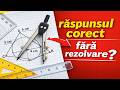 Probleme grilă la geometrie: răspunsul corect fără să știi rezolvarea | Evaluarea Națională