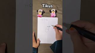 tikus dari angka 6 #art #drawing #draw #huruf3d #drawingtutorial #shortsvideo #drawing4kids