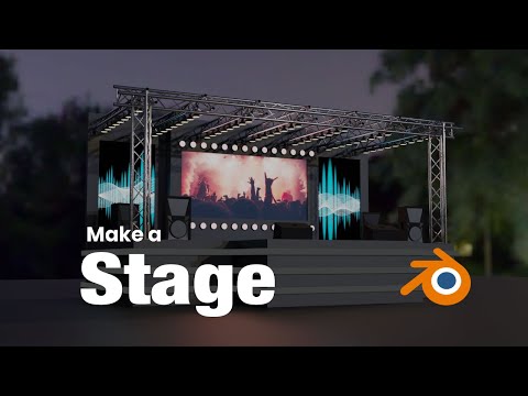 How to Make a Music Concert Stage | Blender 2.90 Bangla Tutorial 2021| বাংলায় ব্লেন্ডার