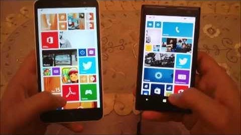 Wp 8.1 Battle Lumia 1320 VS Lumia 1020!!