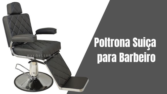 POLTRONA DE BARBEIRO RECLINÁVEL NETUNO SIMPLES