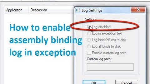 How to enable assembly binding log in exception text
