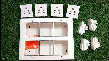 How to Make an Extension Board //Modular Switches Board Connection //4switchs & 4sockets Bord Wiring