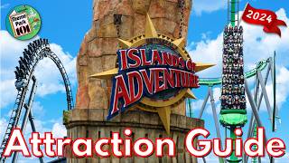 Universal Islands of Adventure ATTRACTION GUIDE - 2024 - All Rides \& Shows Universal Studios Orlando