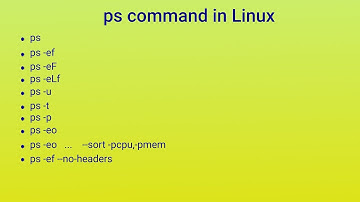 ps command in Linux