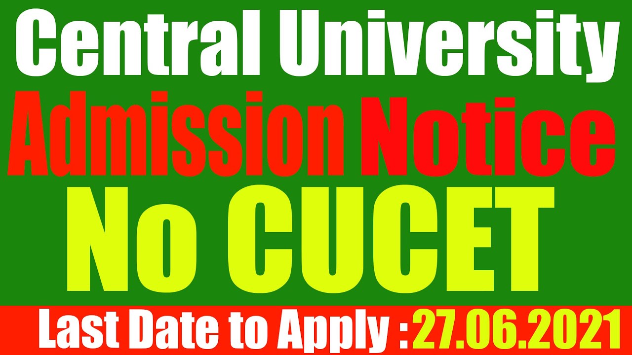 Admission Notice. Without notice