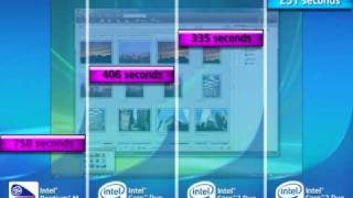 Intel Centrino Mobile technology comparison on Photoshop