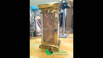 Thùng Rác đá Hoa cương Siêu rẻ, Thùng rác đá hoa cương có gạt tàn thuốc, Thùng Đựng rác