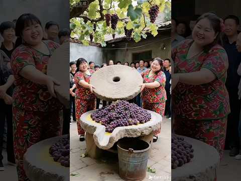 رقصت الفتاة واستخرجت العصير من العنب تشينتو قصة مضحكة لحظات عائلية