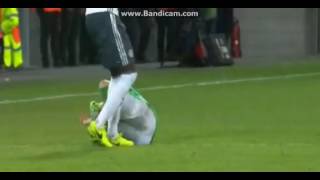 Red Card Eric Bailly - Saint-Étienne vs Manchester United