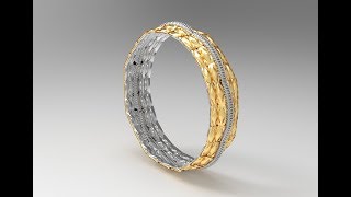 Grasshopper - Bracelet  (Plugin:kangaroo2 /Weaverbird/ +MESH)