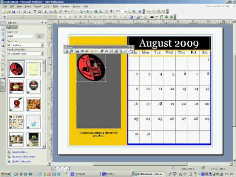 Microsoft Publisher Calendario Tutorial A Brooks