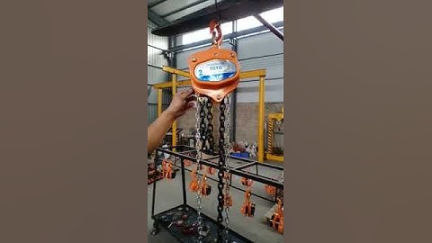 smooth operation of the chain block