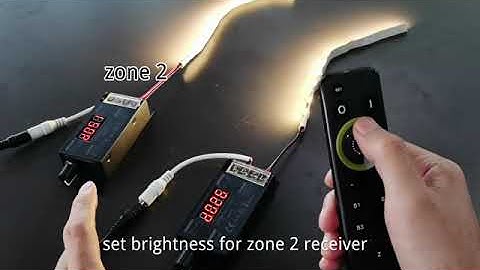 Scenes Setting for 4 Zones HX-RFBT10 remote control with PWM Adjustable LED dimmer T2